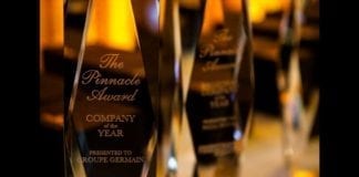 Pinnacle Awards Trophy showcase