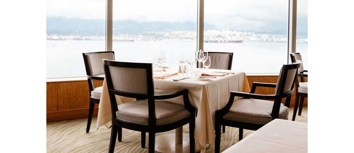 five sails private dining room