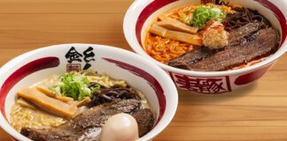 Two bowls of beef ramen