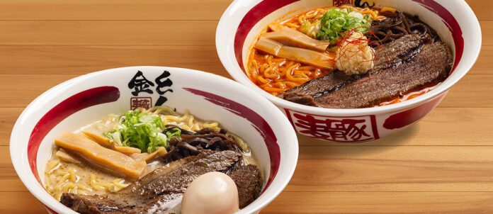 Two bowls of beef ramen