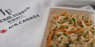 Air Canada meal