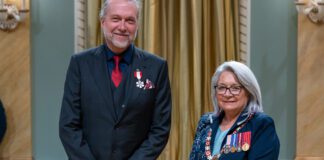 Chef Michael Smith being awarded honours from Governor General of Canada Mary Simon