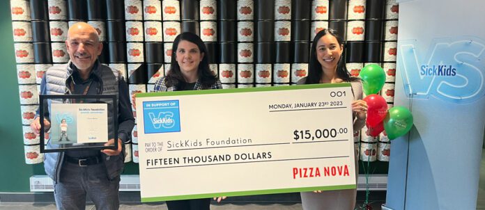 Pizza Nova Donates $15,000 to SickKids Foundation