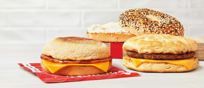 Tim Hortons breakfast menu