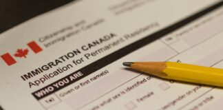 Canadian immigration application form