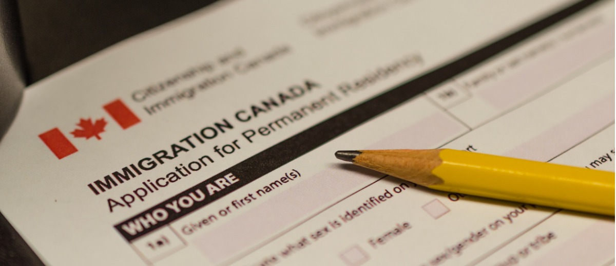 Canadian immigration application form