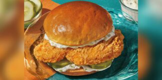 Popeyes Flounder Fish Sandwich