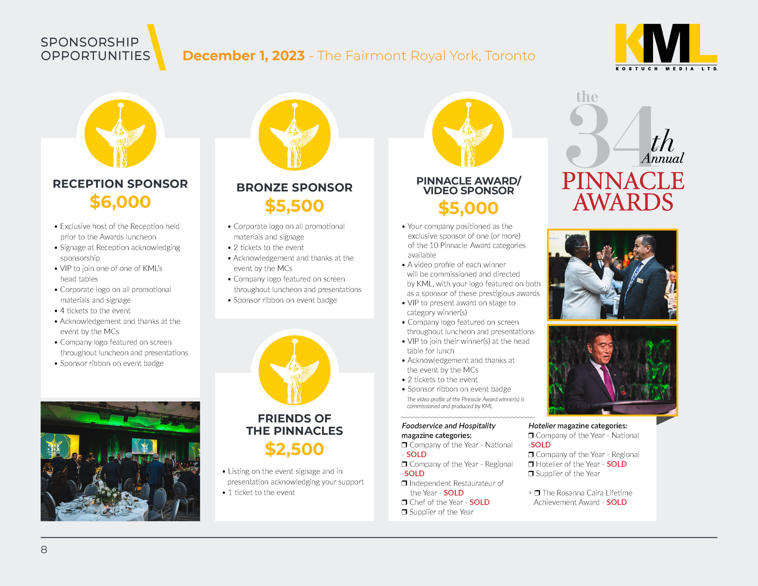 Sponsorship Document Pinnacle Awards Page 2