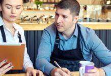 Small family restaurant calculating budget