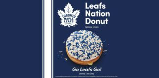 Tim Hortons Launches Limited-Time Maple Leafs Doughnut
