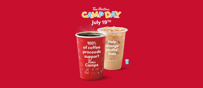Tim Hortons Camp Day Starts on July 19, 2023