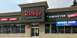 New Location in Camrose of Ricky's Restuarant
