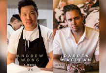 Side by side photos of Chef Darren Maclean and Andrew Wong as a part of Maclean International Chef Exchange