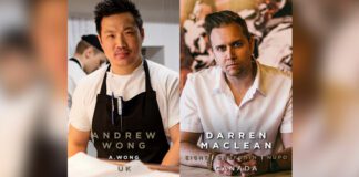 Side by side photos of Chef Darren Maclean and Andrew Wong as a part of Maclean International Chef Exchange