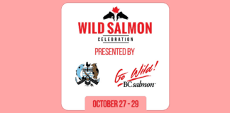 Chefs Table Society - Event October 27 - 29 Presented by Chess Table Society and Go Wild B.C Salmon