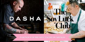 DASHA restuarant and The Soy Luck Club collaboration to support Breast Cancer Awareness Month