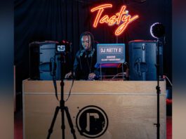 DJ on Stage at Mary Brown's Mary Brown’s Tasty Mix Event