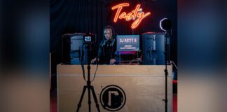 DJ on Stage at Mary Brown's Mary Brown’s Tasty Mix Event