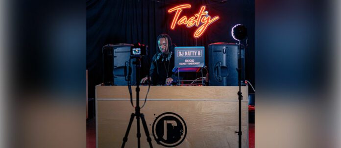 DJ on Stage at Mary Brown's Mary Brown’s Tasty Mix Event