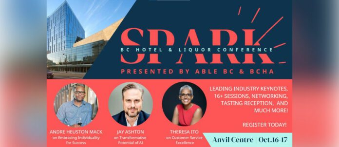 Second annual SPARK: BC Hotel and Liquor Conference is returning October 16 to 17 at New Westminster’s Anvil Centre
