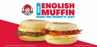 Wendy’s New English Muffin Breakfast Sandwiches