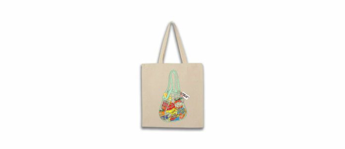 Tote bag designed by acclaimed Canadian artist and food insecurity advocate, Briony Douglas