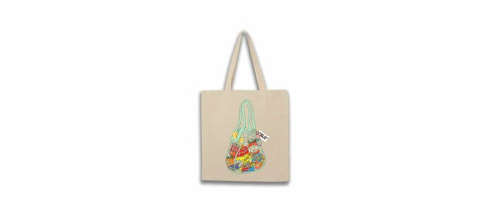 Tote bag designed by acclaimed Canadian artist and food insecurity advocate, Briony Douglas