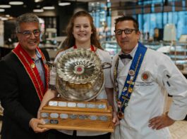 Sydney Hamelin at International Young Chefs Competition