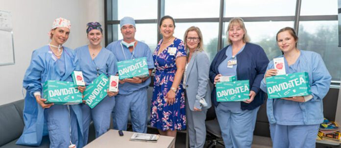 DAVIDs Tea health-care professionals cups donation