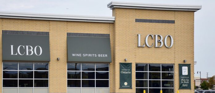 LCBO storefront from a parking lot