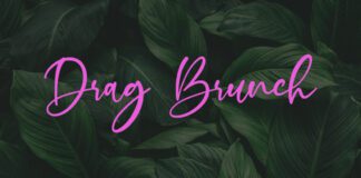 Drag Brunch with leaf background