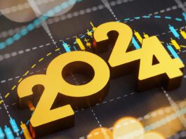 2024 Stock Market and Exchange chart and financial graph