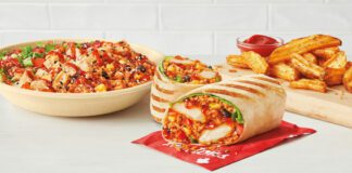 Tim Hortons Sweet Chili Chicken Loaded Wrap and Loaded Bowl flavour