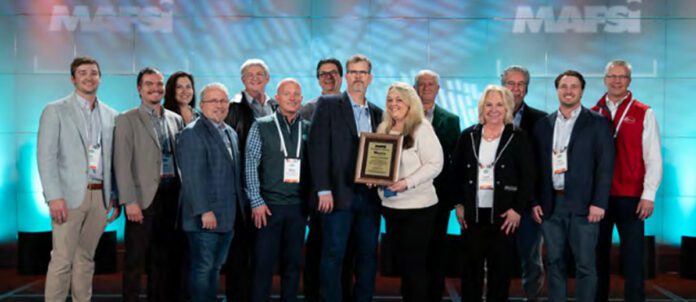 Winston Industries recognized with the MAFSI Progressive Partner Award.