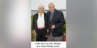 Colin Morley and Wife Marilyn at Hick Morley