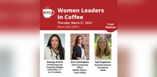 March 21 Webinar for Women Leaders in Coffee