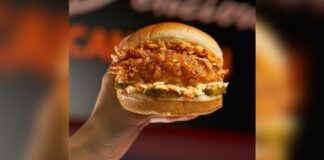 Mary Brown's Chicken Korean-inspired fried chicken sandwich: the K-Crunch