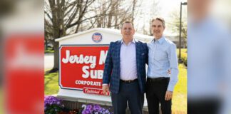 Redberry Jersey Mike’s Subs - Paul Pascal (left), director of Operations, and Stephen Scarrow (right), senior Marketing manager]