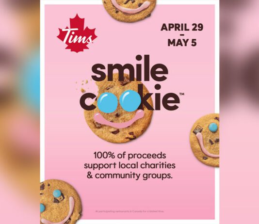 Tim Hortons Week-Long Smile Cookie Campaign Returns April 29 to May 5, 2024