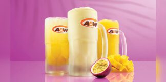 A&W new Mango Passionfruit Beverages