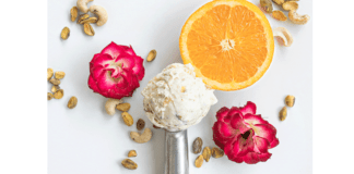 Chaeban Ice Cream with fruits