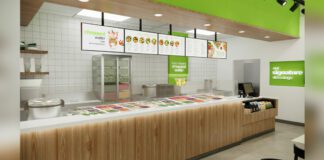 Chopped Leaf new Restaurant counters and storefront branding