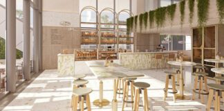 The Ritz-Carlton LANO new café and wine bar in hotel lobby
