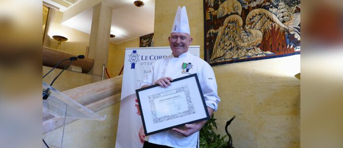Executive chef and instructor Yannick Anton awarded the title of Chevalier de l’Ordre du Mérite Agricole by the French Ministry of Agriculture
