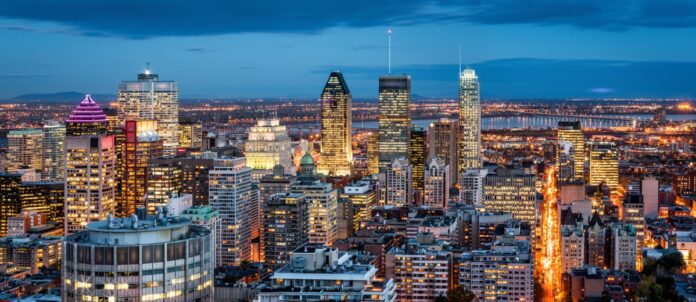 Montreal Panorama at dusk