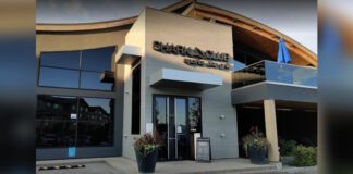Photo of Calgary’s Shark Club Bar & Grill front entrance