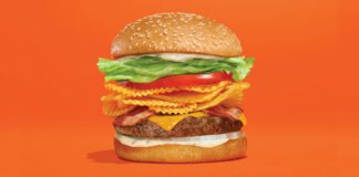 A&W Ruffles Crunch Teen Burger