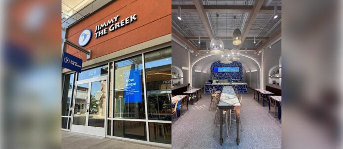 Jimmy The Greek, Exterior and Interior of First Dine-In Restaurant