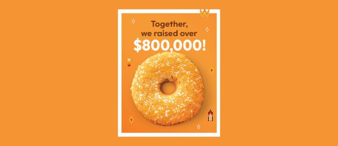 Tim Hortons Orange Sprinkle Doughnut Campaign