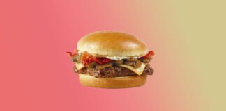 Wendys Garlic Mushroom Bacon Cheeseburger